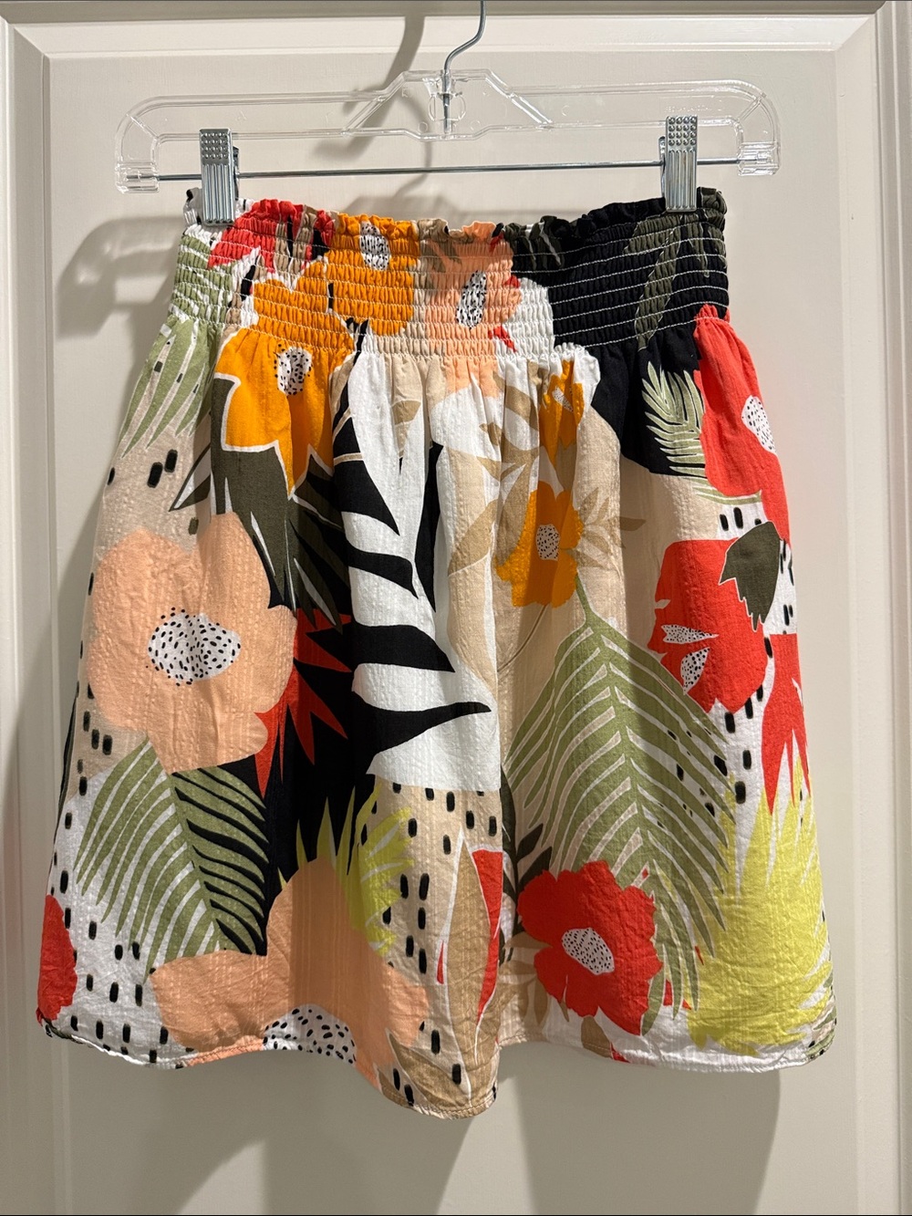 LOFT Tropical Floral Skirt